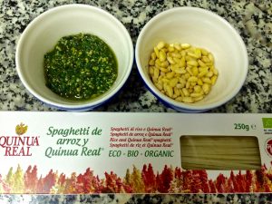 羅勒醬、松子、Quinua Real藜麥意粉